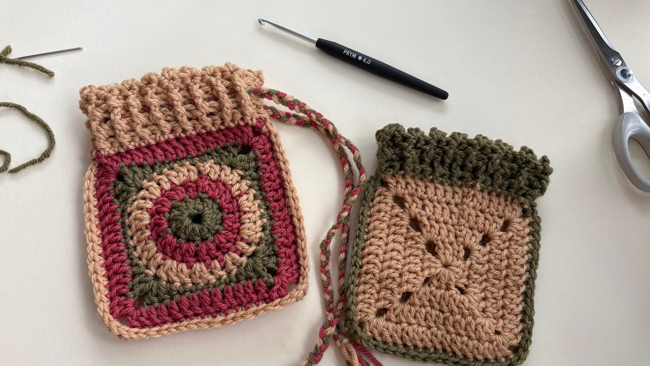 Granny Square Pouch