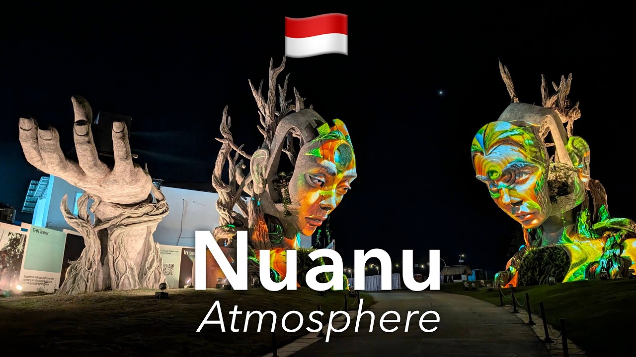 🇮🇩 Прогулка По Nuanu Creative City в 4K: Современный Разнообразный Комплекс| Бали, Индонезия