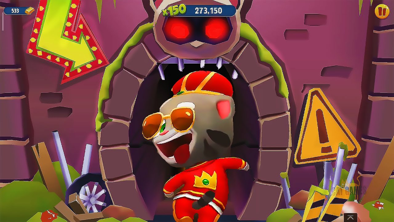 TALKING TOM GOLD RUN - BOSS RACCOON vs KING TOM #Shorts