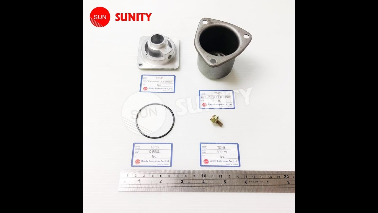 SUNITY- PACKING LUB OIL STRAINER , LUB OIL FILTER CUP,O RING,SCREW for Yanmar TS105  Farm Tractors