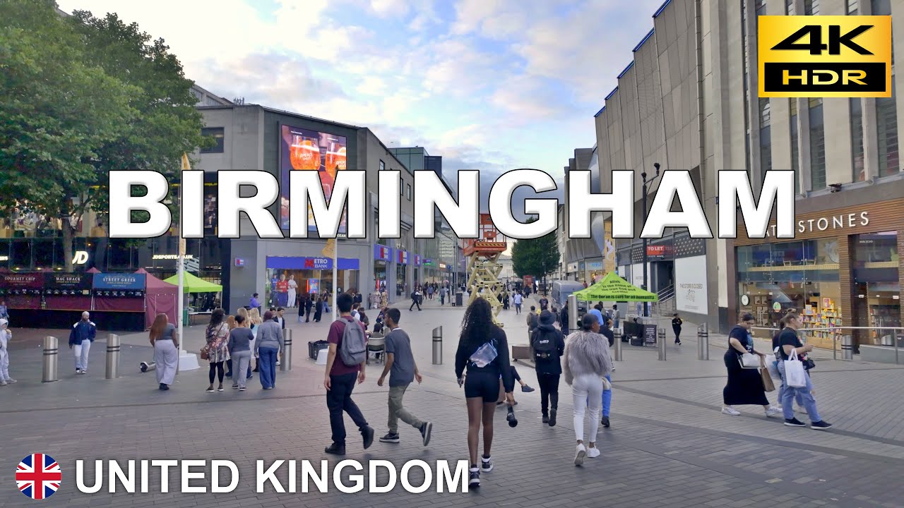 Birmingham – 4K Walk | From New Street to Five Ways Sta. | UK 🇬🇧 Jul 2025 [4K HDR]