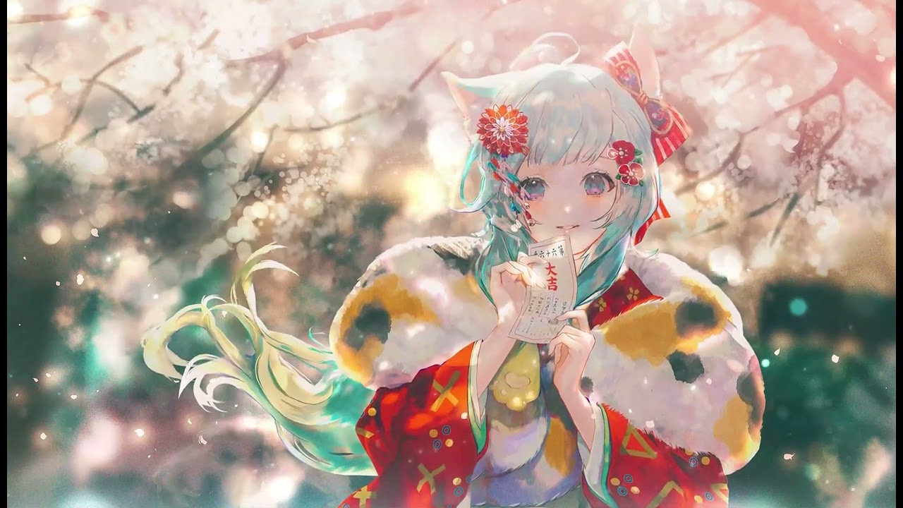 Lanmewko Flowers Vtuber New Year Animated Walpaper