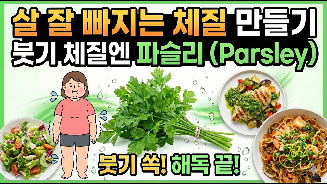 붓기 체질 살 잘 빠지려면? 쉽고 맛있는 파슬리 다이어트!