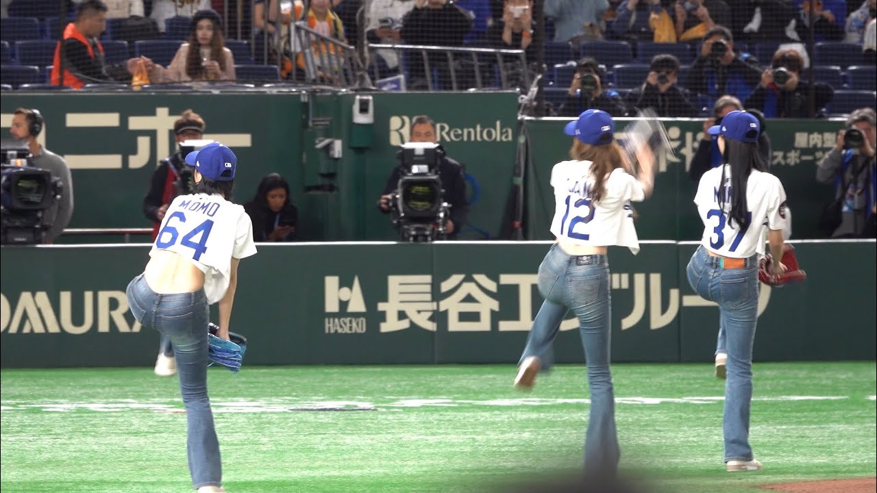 MISAMO 3.16 ドジャース vs 阪神戦 始球式 東京ドーム エキサイトシート