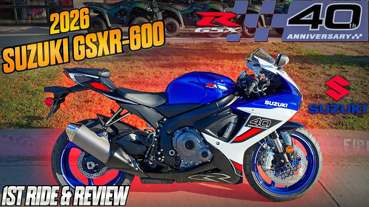 Юбилейная версия SUZUKI GSXR 600 2026 года, посвященная 40-летию модели | Узнайте, чем она отлича...