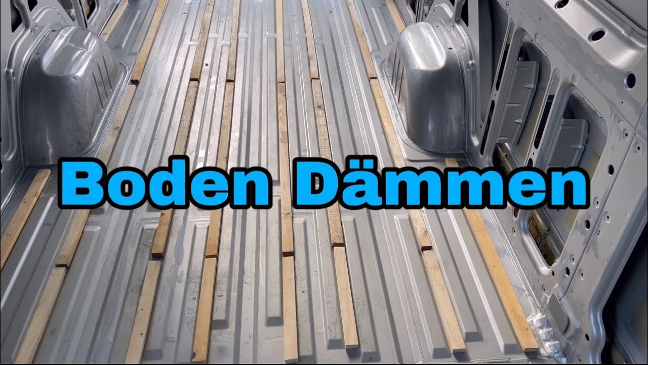 Boden dämmen und verlegen im Van - Armaflex Latten verlegen Camper Ausbau im Sprinter