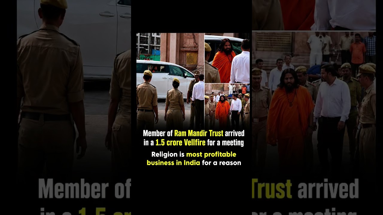 Ram Mandir Trust Member Arrives in ₹1.5 Cr Vellfire? 🚗🔥 | Viral Debate #Shorts