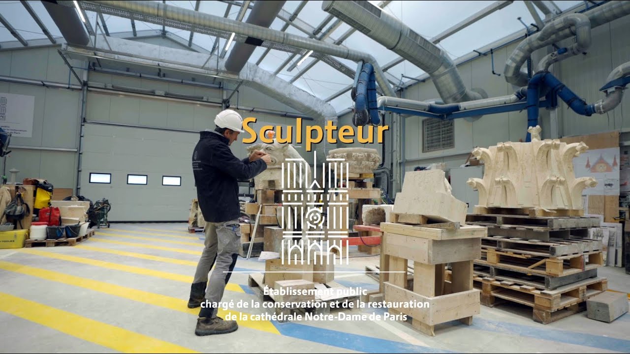 Sculpteur de pierre - Les métiers du chantier de Notre-Dame de Paris