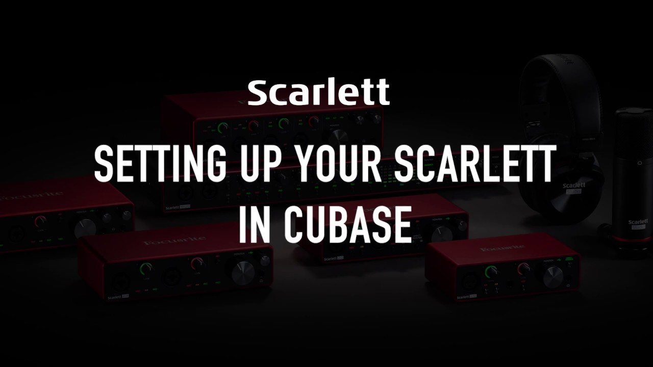 Настройка Scarlett в Cubase