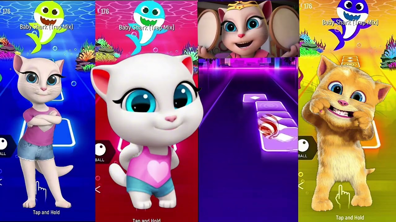 Talking Tom and Talking Friends -Tiles Hop EDM Rush