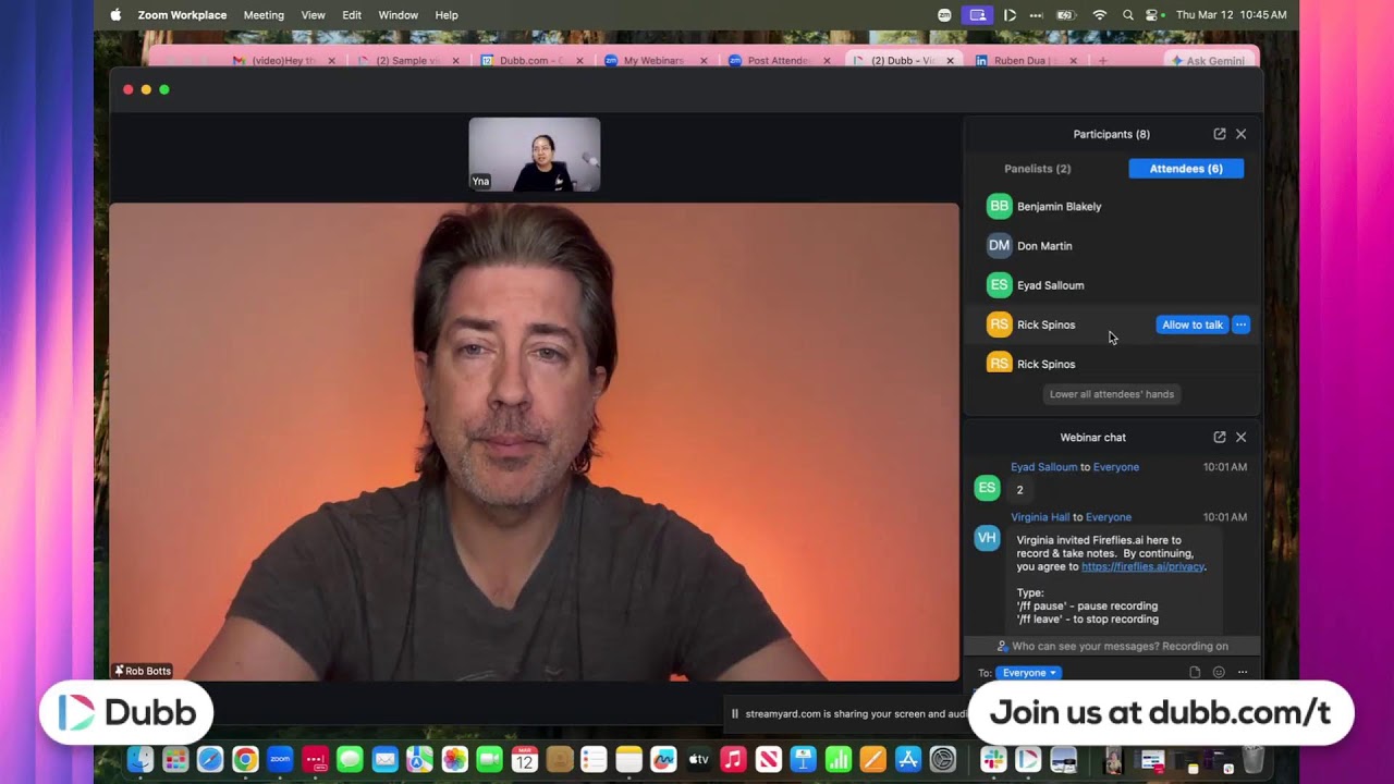 Dubb Live Training 3/12/2026