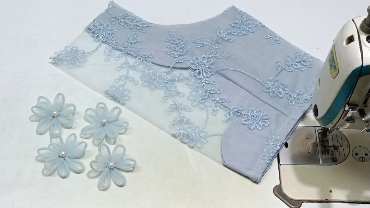 Net Blouse Ki Design | Net Blouse Back Neck Design Cutting and Stitching | Net Blouse Designs