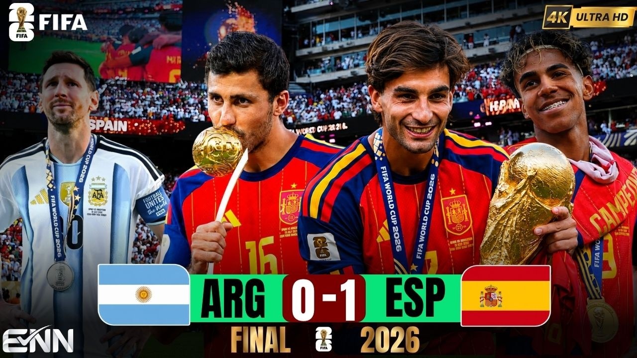 Spain Crowned World Champions | Spain vs Argentina 1-0 | Full Match Highlights | FIFA World Cup | HD