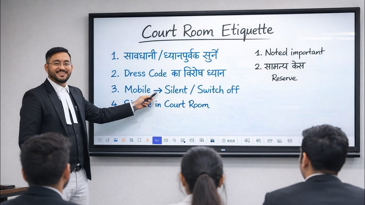Court Room Etiquette | अदालत में कैसे पेश आएं | Law Students Must Watch ⚖️