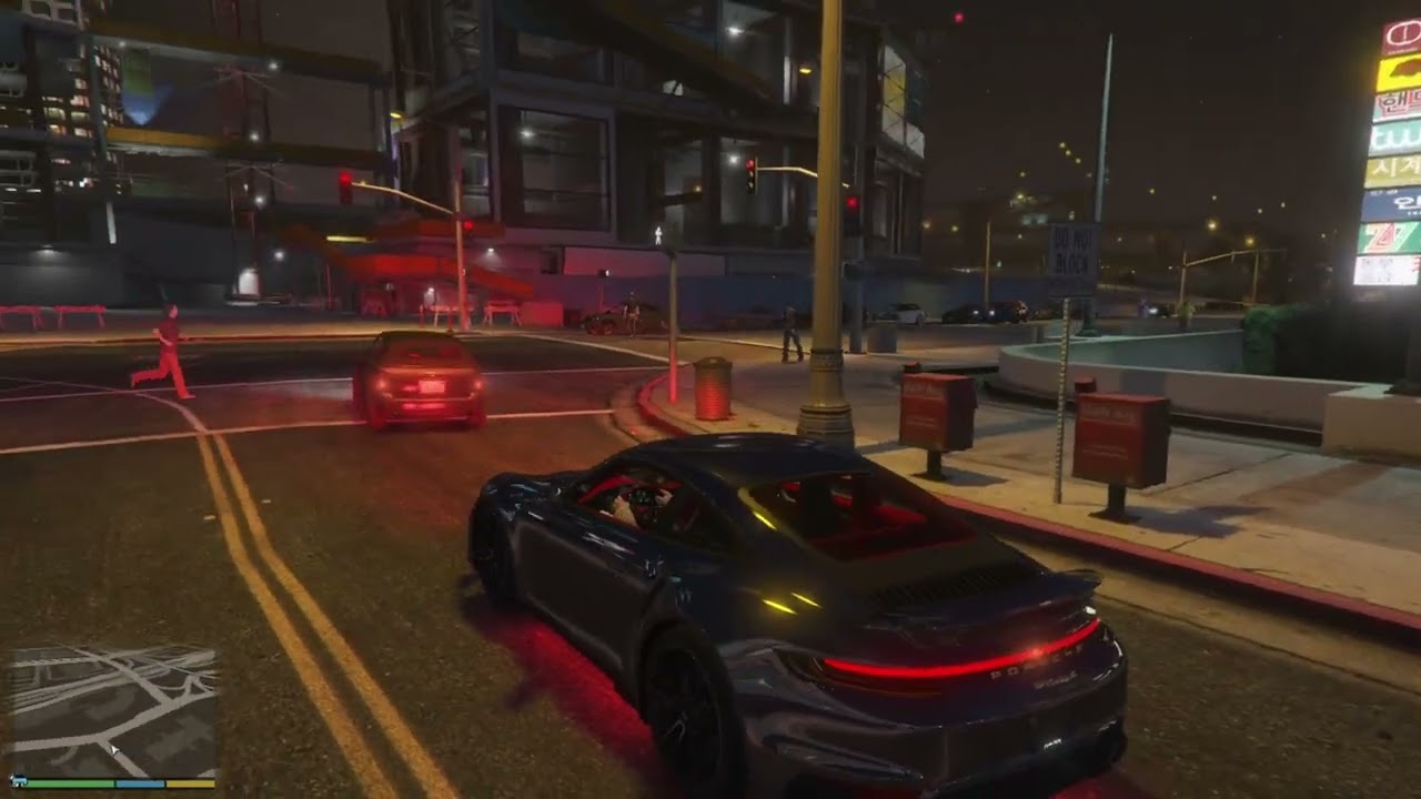 Porsche 911 Night Drive in GTA 5 🌃 4K Ultra 60FPS Realistic City Vibes 🚗✨