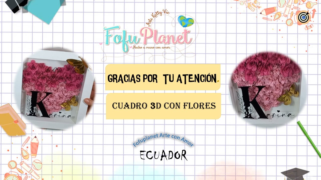 🌹CUADRO 3D PERSONALIZADOS - SHADOW BOX WITH FLOWERS💖