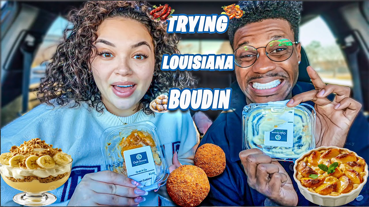 Trying Louisiana Boudin for the FIRST Time 🤯 (Boudin Balls + Banana Pudding!)