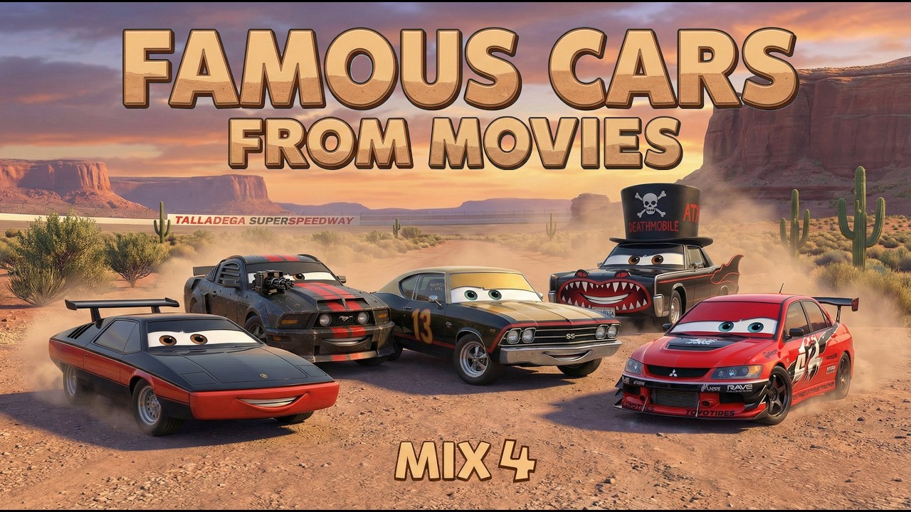 Famous Cars from Movies Mix 4