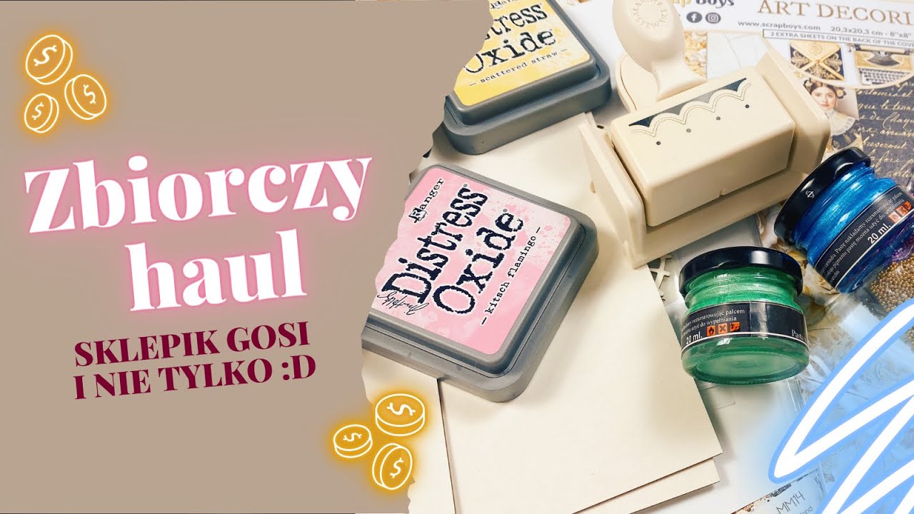 Nowy dziurkacz, żywica, woski, tusze, kolekcja od ScrapBoys, album japoński | Haul ze Sklepiku Gosi