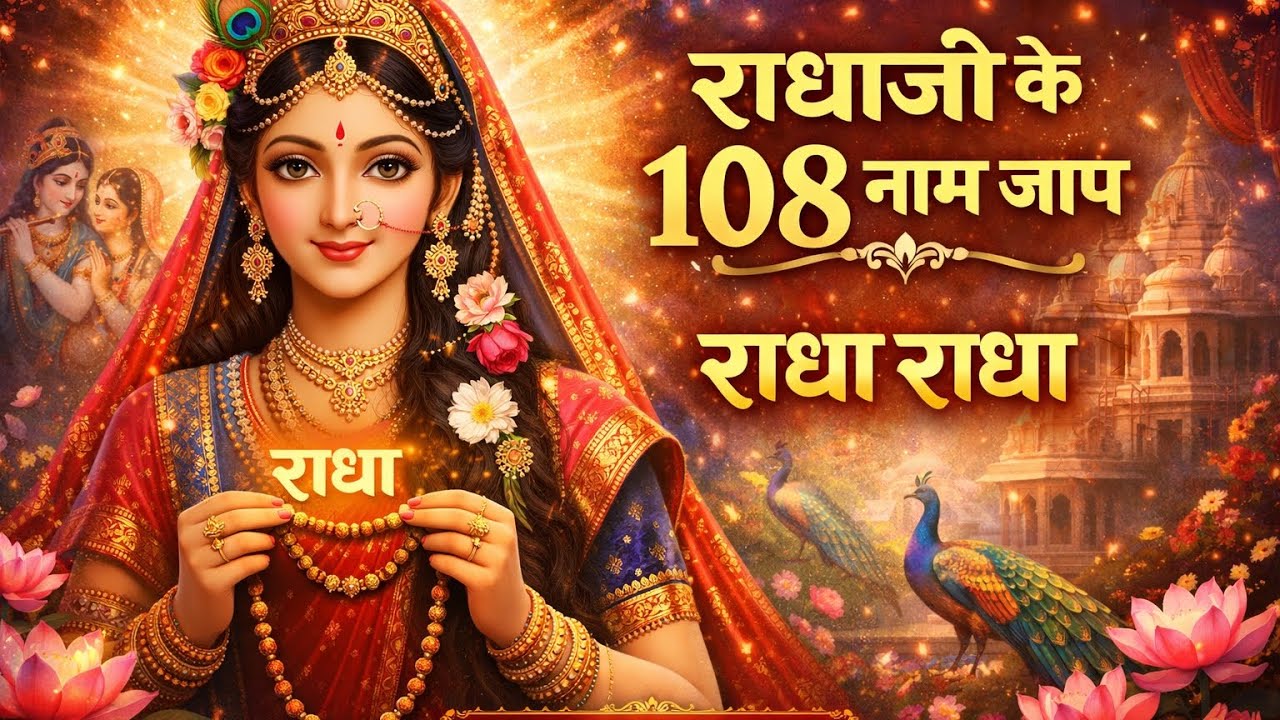 राधाजी के 108 नाम | राधा नाम जाप |#music #radhakrishna #bhaktisong #music #live #bhakti 
