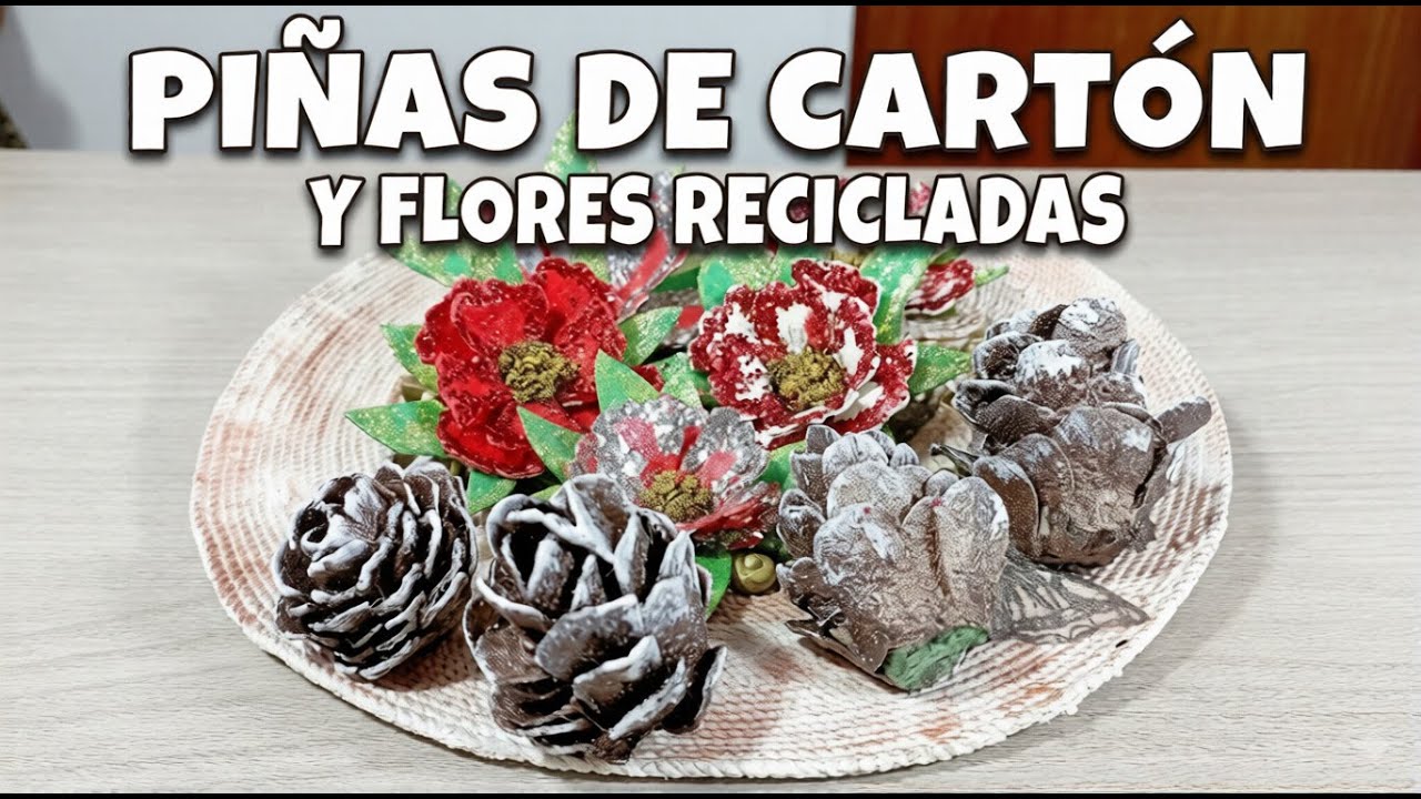 ¡PARECEN REALES! Cómo hacer Piñas de Bosque con Cartón de Huevo!