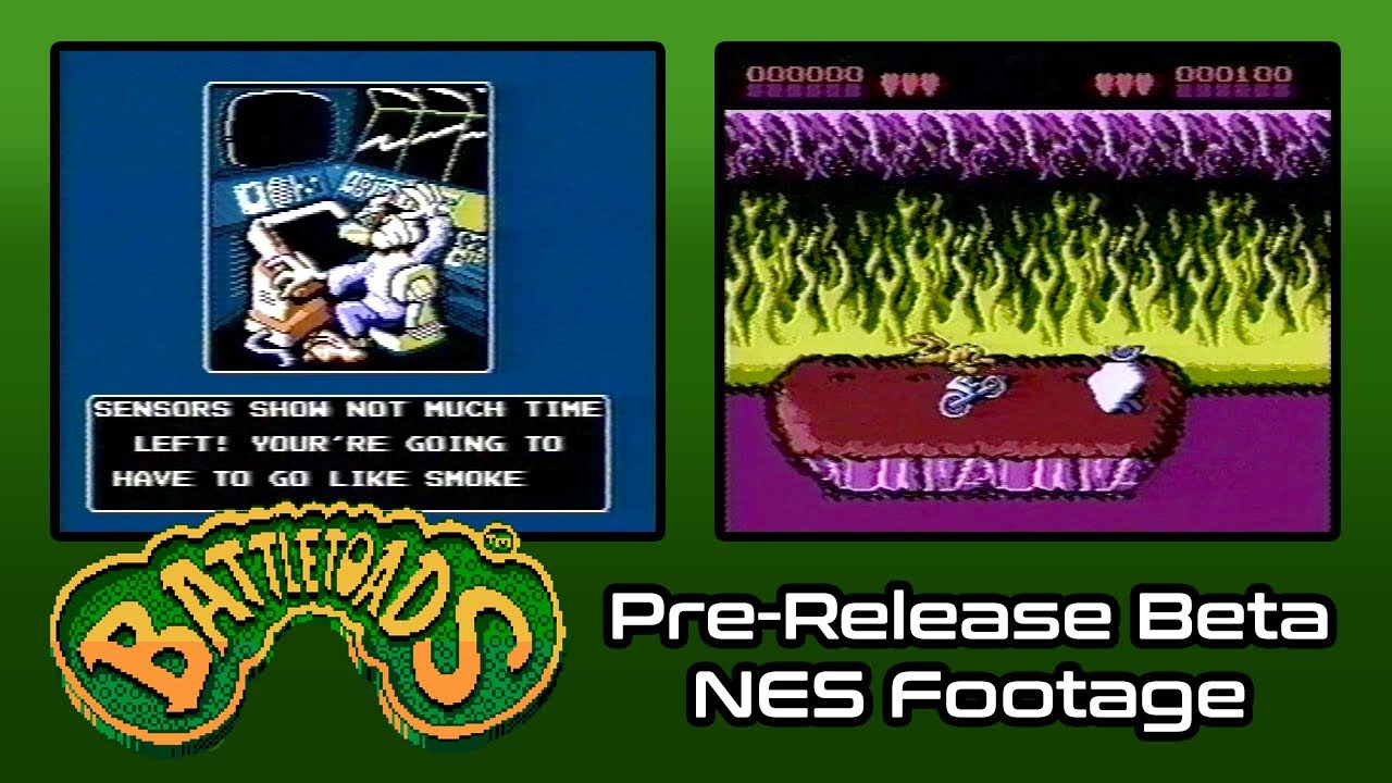 Battletoads NES Rare Pre-Release Beta Footage