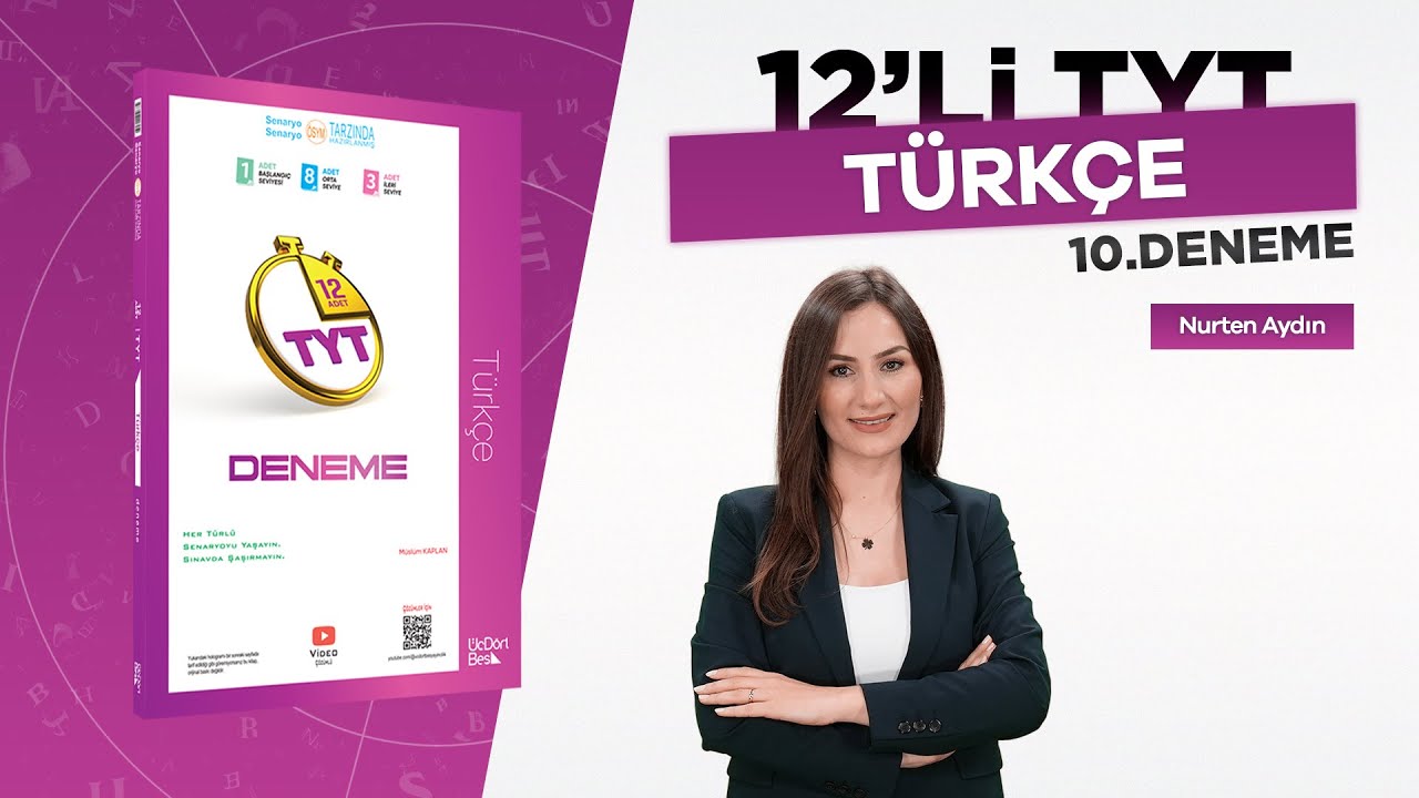 &Uuml;&Ccedil;D&Ouml;RTBEŞ YAYINLARI TYT 12'Lİ T&Uuml;RK&Ccedil;E DENEMESİ - 10