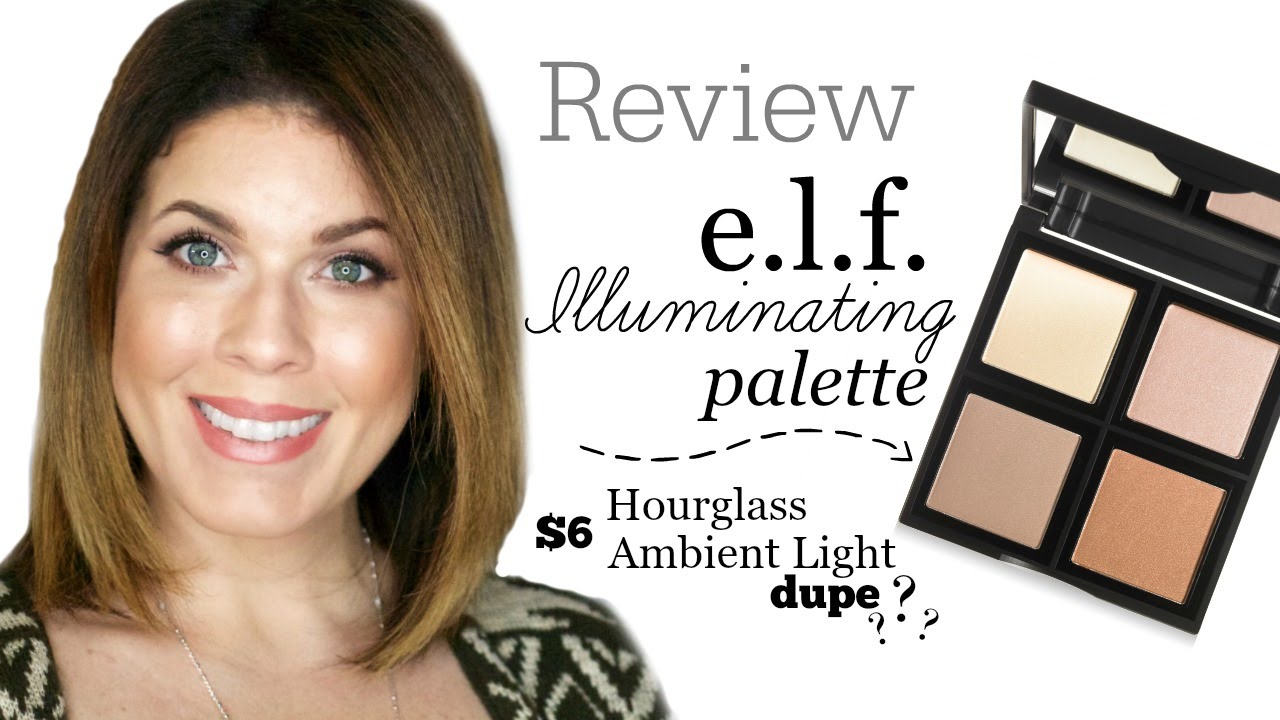 Review: e.l.f. Illuminating Palette | Hourglass Ambient Powder Dupe? | @girlythingsbye