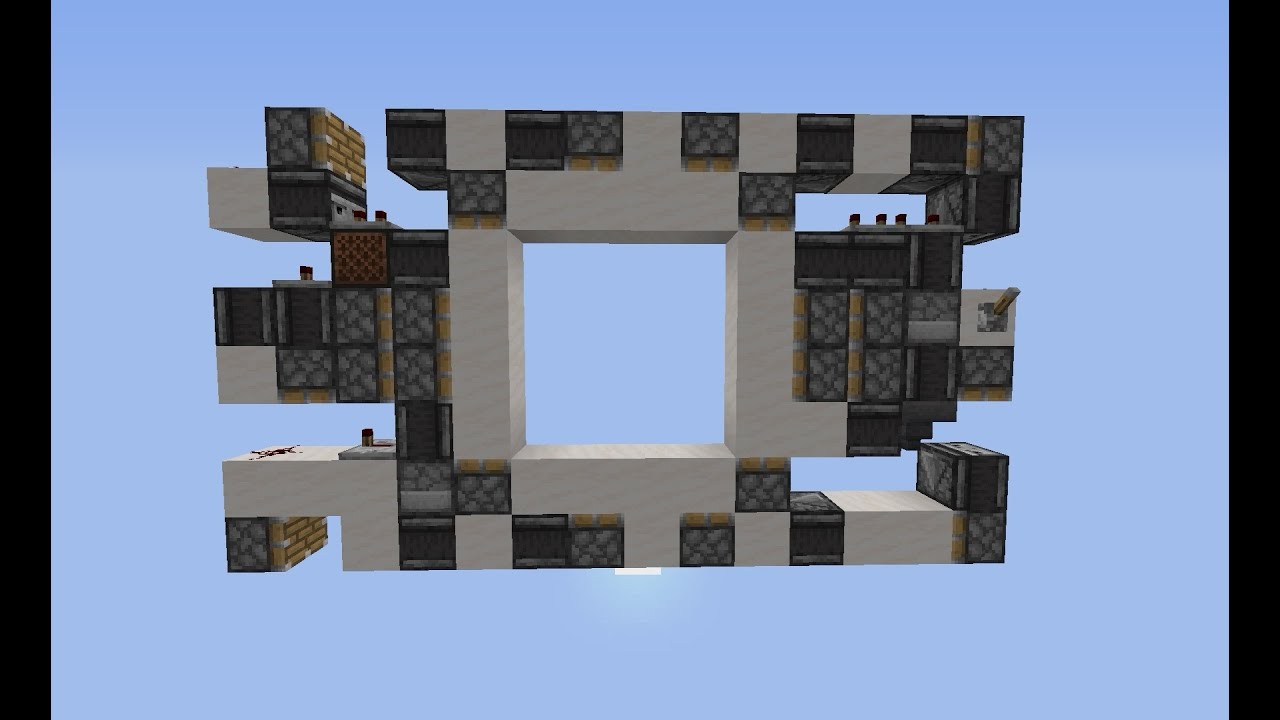 Smallest 4x4 Piston Door(112 Blocks)【teaching】 【1.16.5-1.19x】【Minecraft】