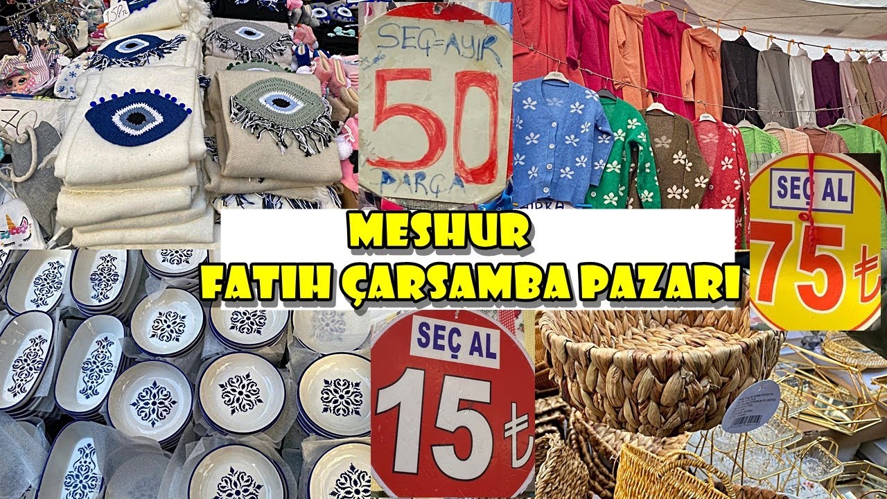 MEŞHUR FATİH ÇARŞAMBA PAZARI❗️/ÇOK UCUZ❗️❗️/SOSYETE PAZARI ❗️/ ÇEYİZ ALIŞVERİŞİ /KIYAFET ALIŞVERİŞİ