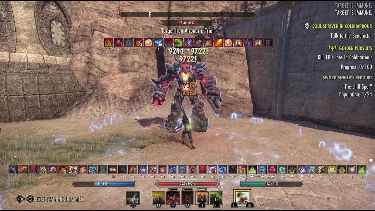 ESO - Elder Scrolls Online - 122k dps non beam pve subclassing setup