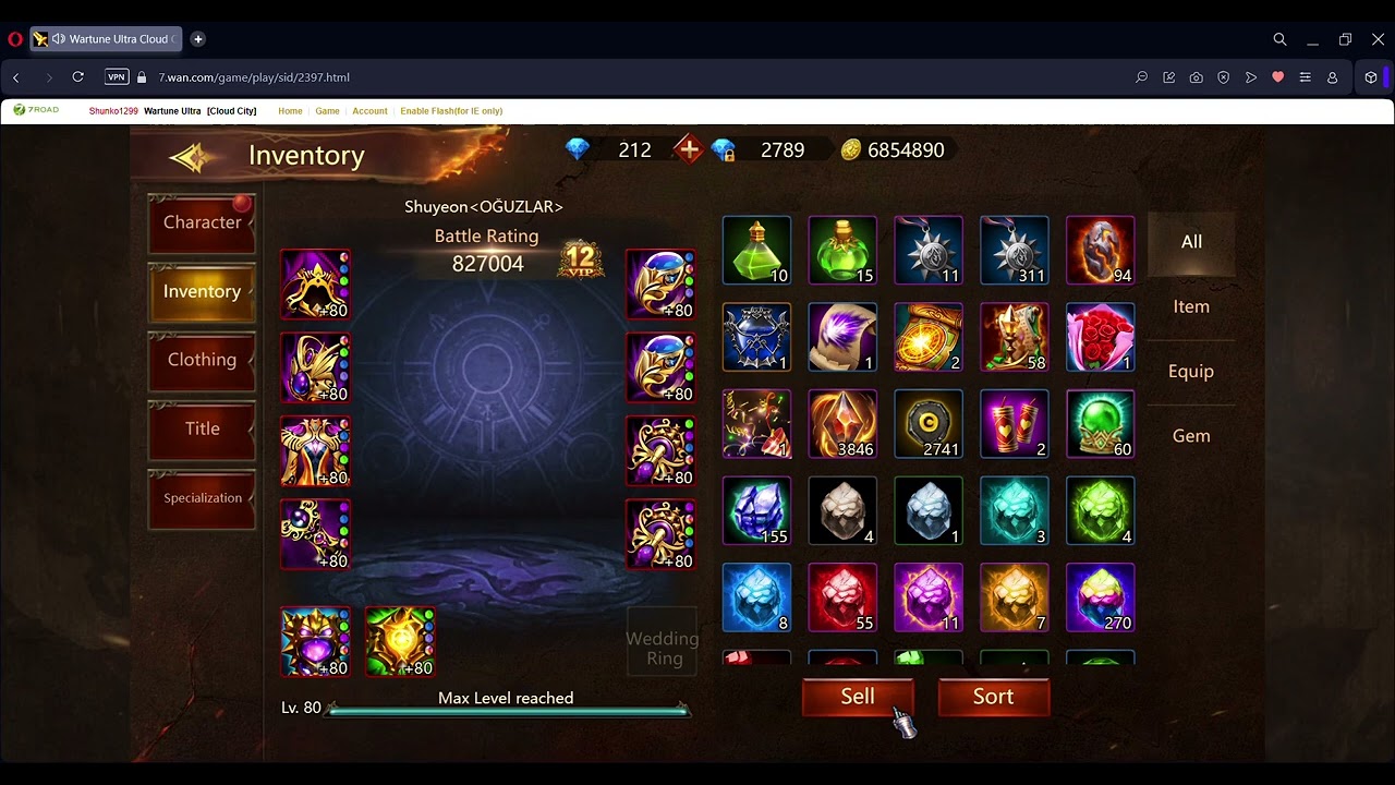 [Wartune Ultra] Mage 827k