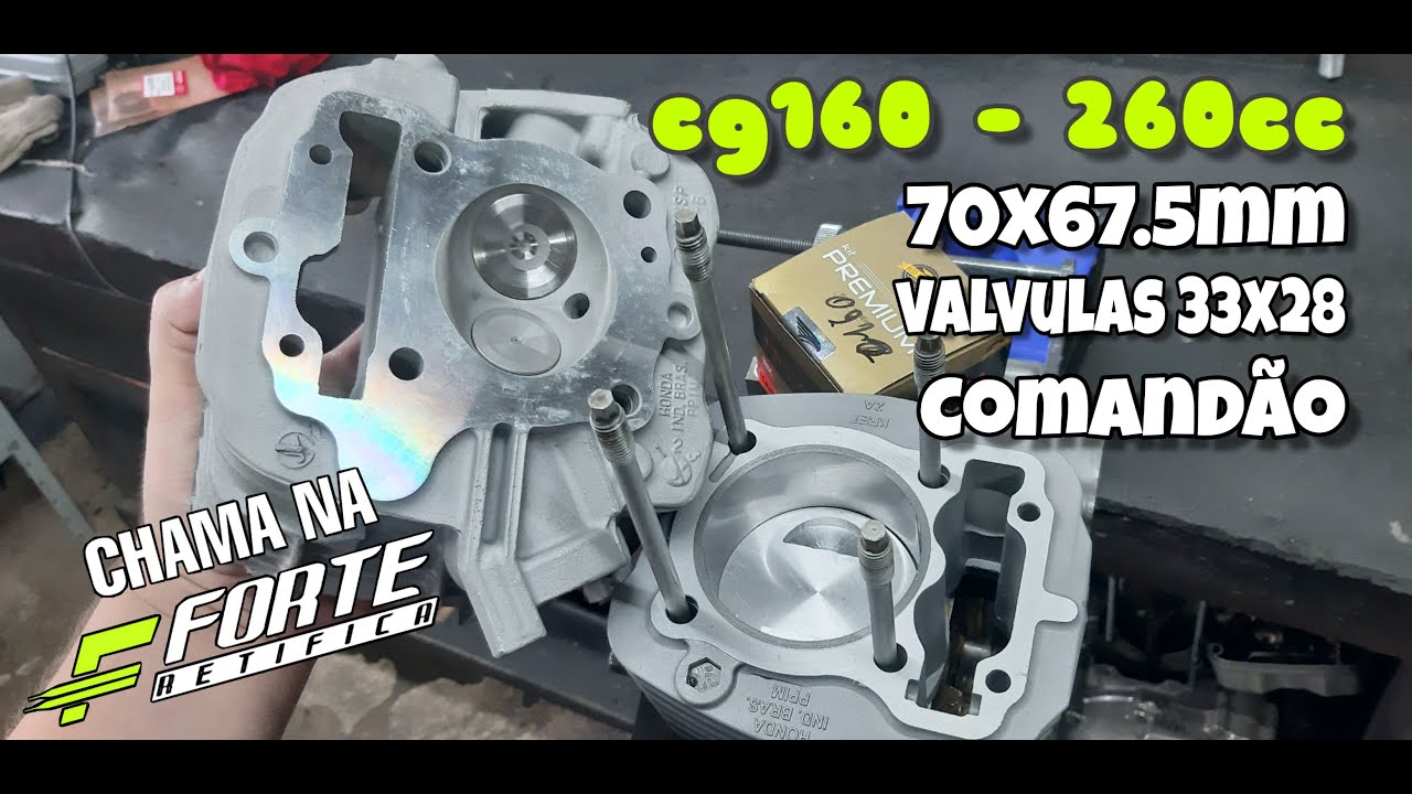 CG160 com 260cc! 70mm Cursado - Retifica Forte Preparações! 👊🚀