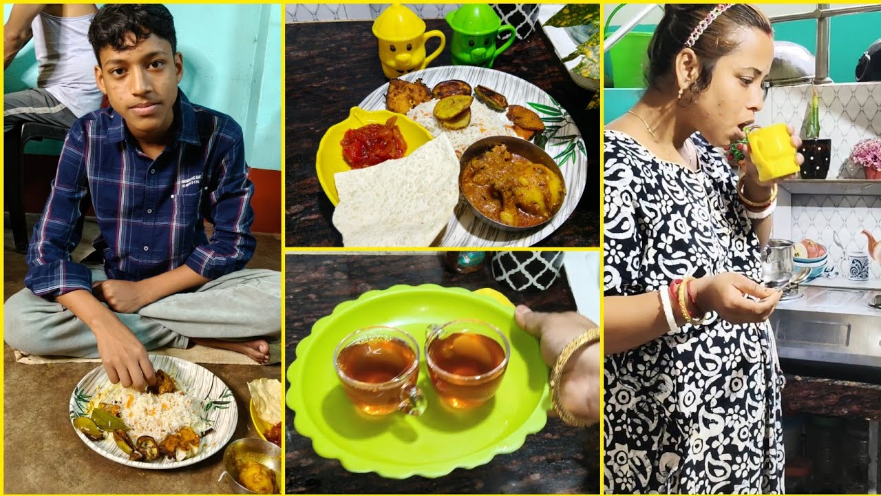 আজ ঈশানের জন্মদিন 🎂🎉সেই উপলক্ষে আমাদের বাড়িতে রান্নাবান্না হলো ফ্রাইড রাইস আর মটন কষা🍁🍁