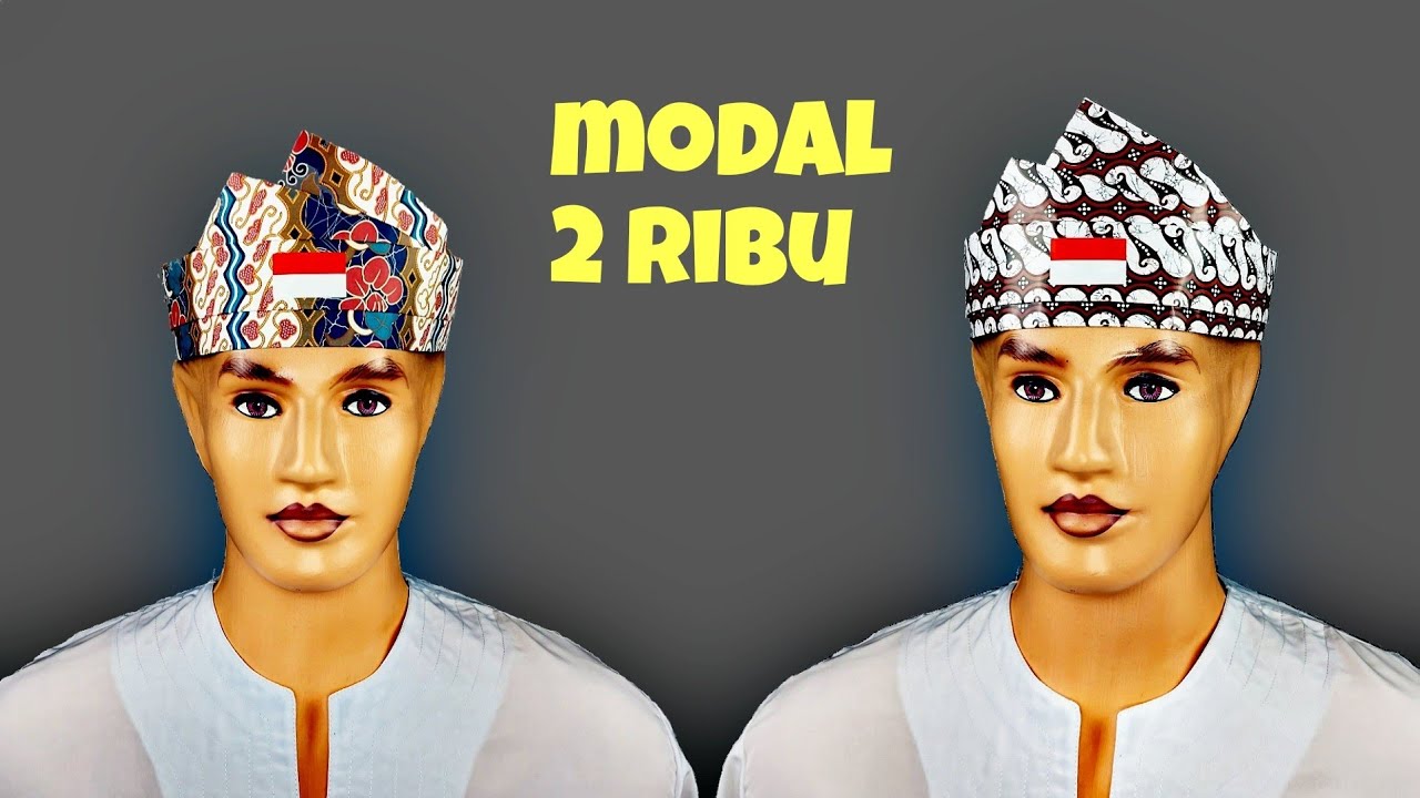 Membuat Ikat Kepala Sunda dari Kertas kado untuk Karnaval 17 Agustus Mudah dan Murah