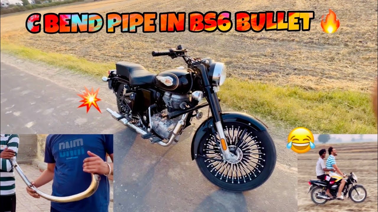 INSTALLING C BEND PIPE IN BS6 BULLET 💥