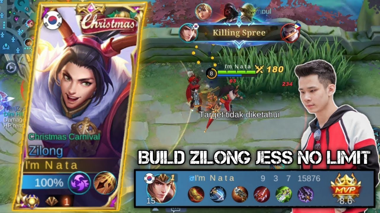 Build Zilong Jess No Limit!! Build Zilong Paling Sakit 2022 | Item Zilong Tersakit 2022 - MLBB