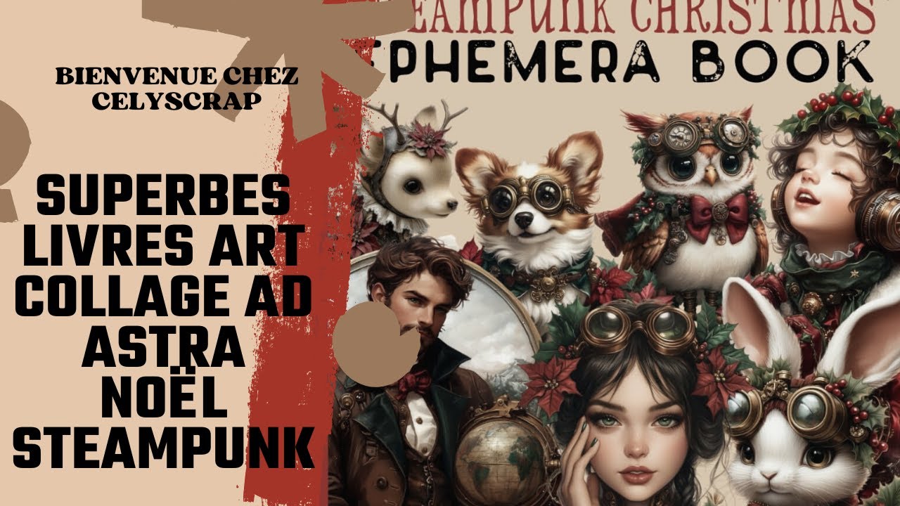 SUPERBES LIVRES DECOLLAGE AD ASTRA NOËL STEAMPUNK
