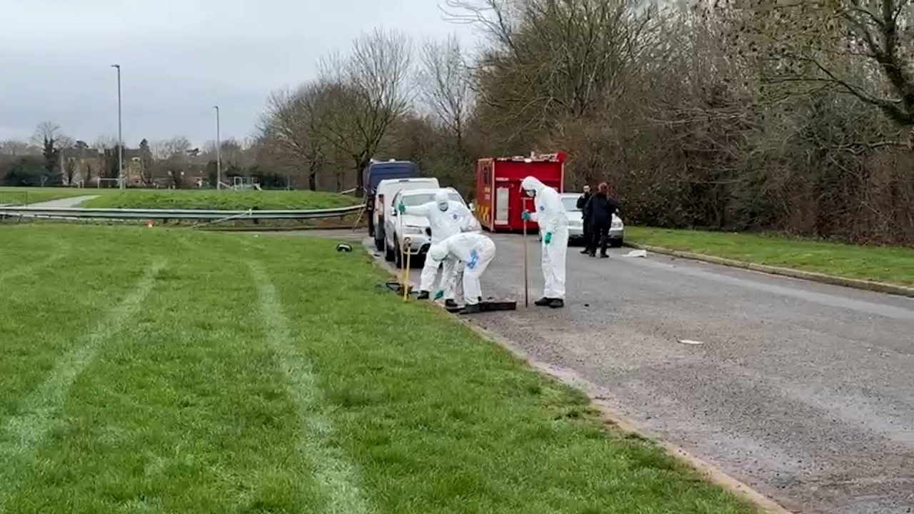 Man killed and teen fighting for life in shocking park stabbing | SWNS