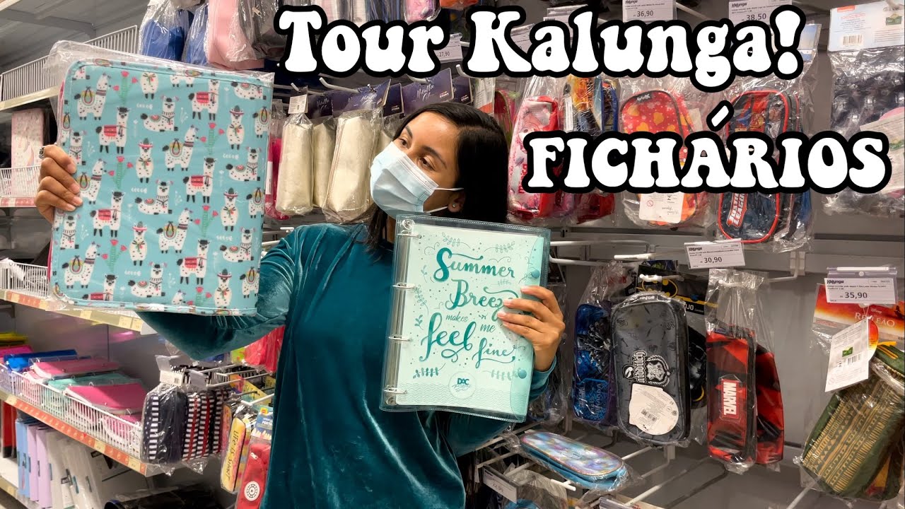 TOUR PELA KALUNGA PAPELARIA! MOSTRANDO FICHÁRIOS E PREÇOS