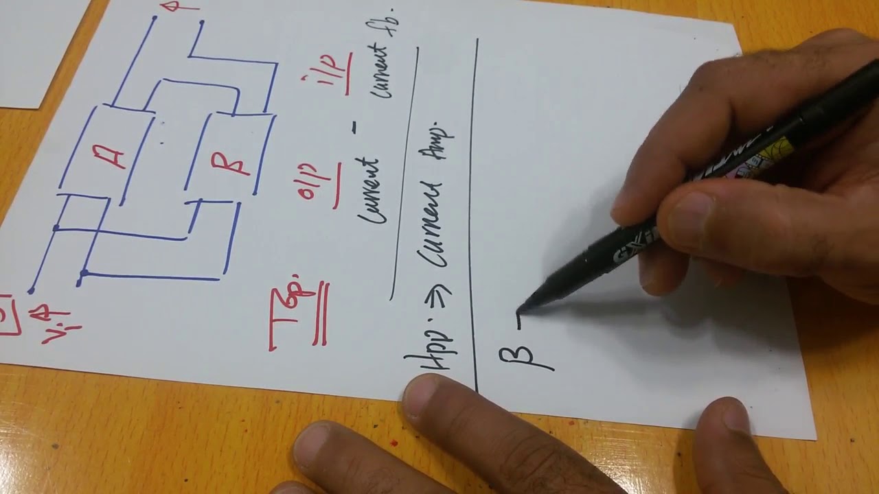 Feedback Amplifier 11: Current-Current feedback ألنوع الرابع من أنواع ربط التغذية العكسية