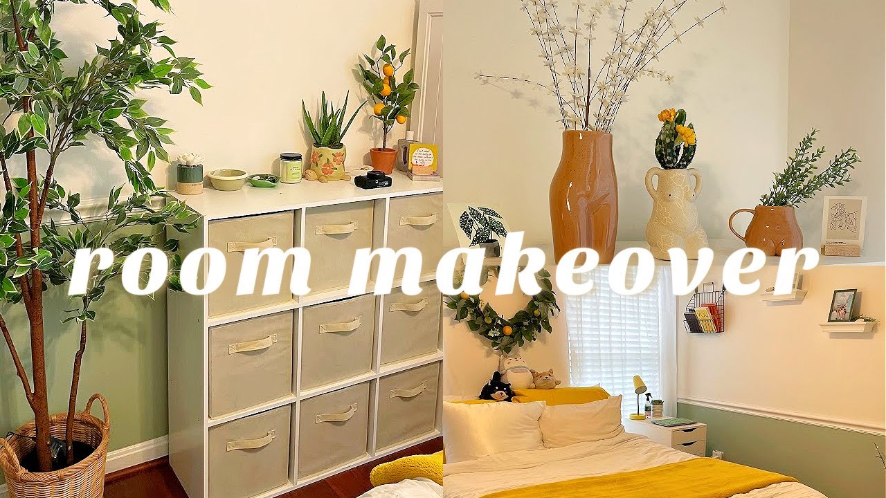EXTREME ROOM MAKEOVER + TOUR | MOVING BACK HOME AFTER COLLEGE *earthy aesthetic pinterest inspired *