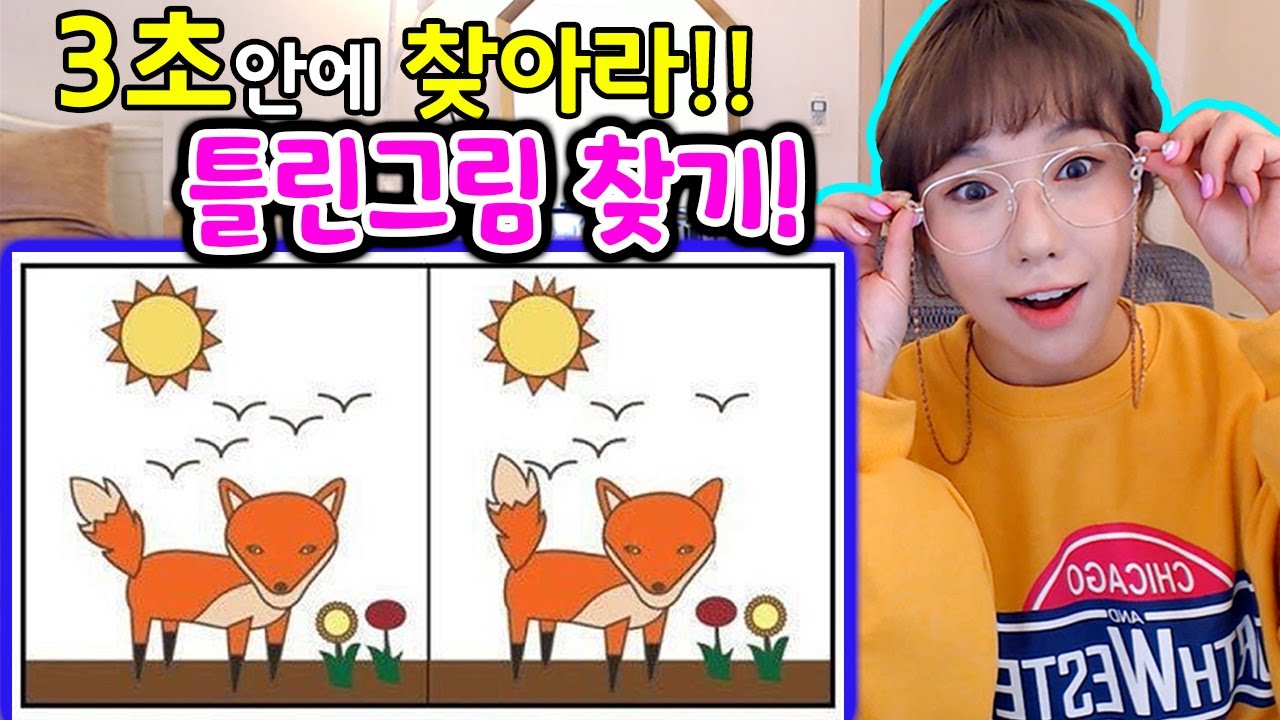 약 15% 사람만 찾을수 있다는 틀린그림을 맞혀보세용~ 심리테스트 | 디바제니