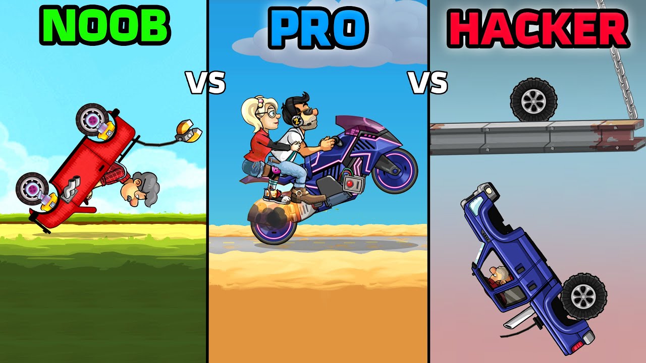 Hill Climb Racing 2 - NOOB vs PRO vs HACKER Part #2