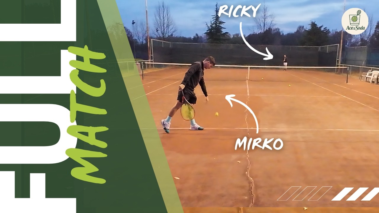🎾 FULL TENNIS MATCH 4K - Mirko (4NC) 🆚 Ricky (4NC) | Ace&Soda #014