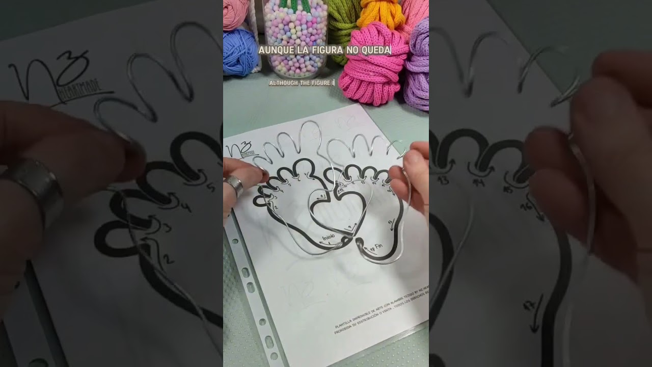 probando alambre galvanizado de 16mm #tricotin #knittedwireart #tricotin #plantillastricotin #i-cord
