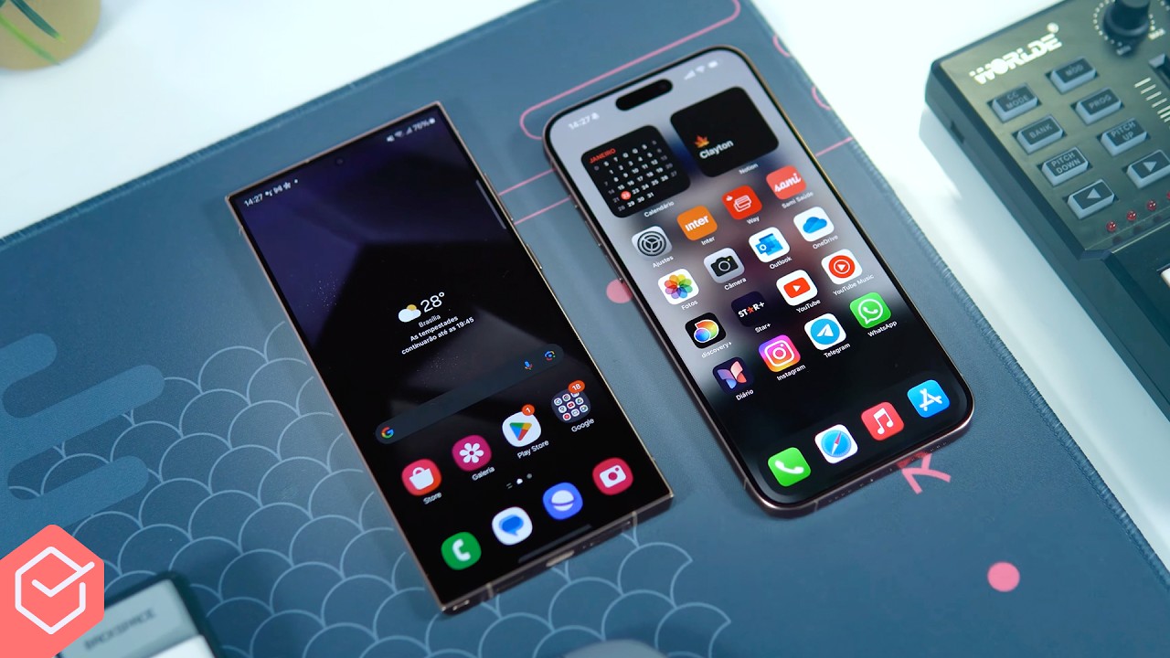S24 ULTRA vs. iPhone 15 PRO MAX🔥 30 DIAS DEPOIS! // review definitivo (desempenho, bateria e câmera)