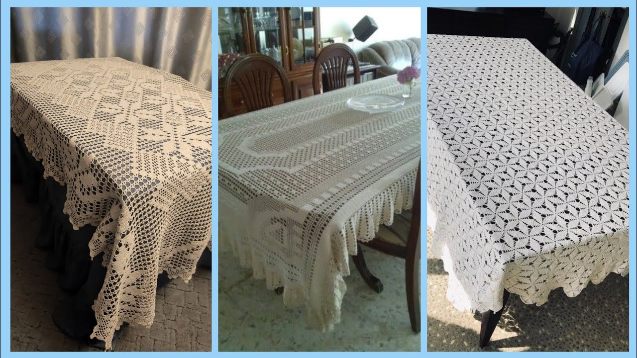 100 Rectangular Crochet table cloth pattern ideas 