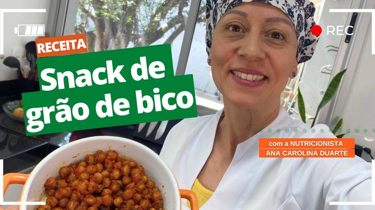 Receita: Snack de Grão-de-Bico - Saúde no Prato | Nutricionista Ana Carolina