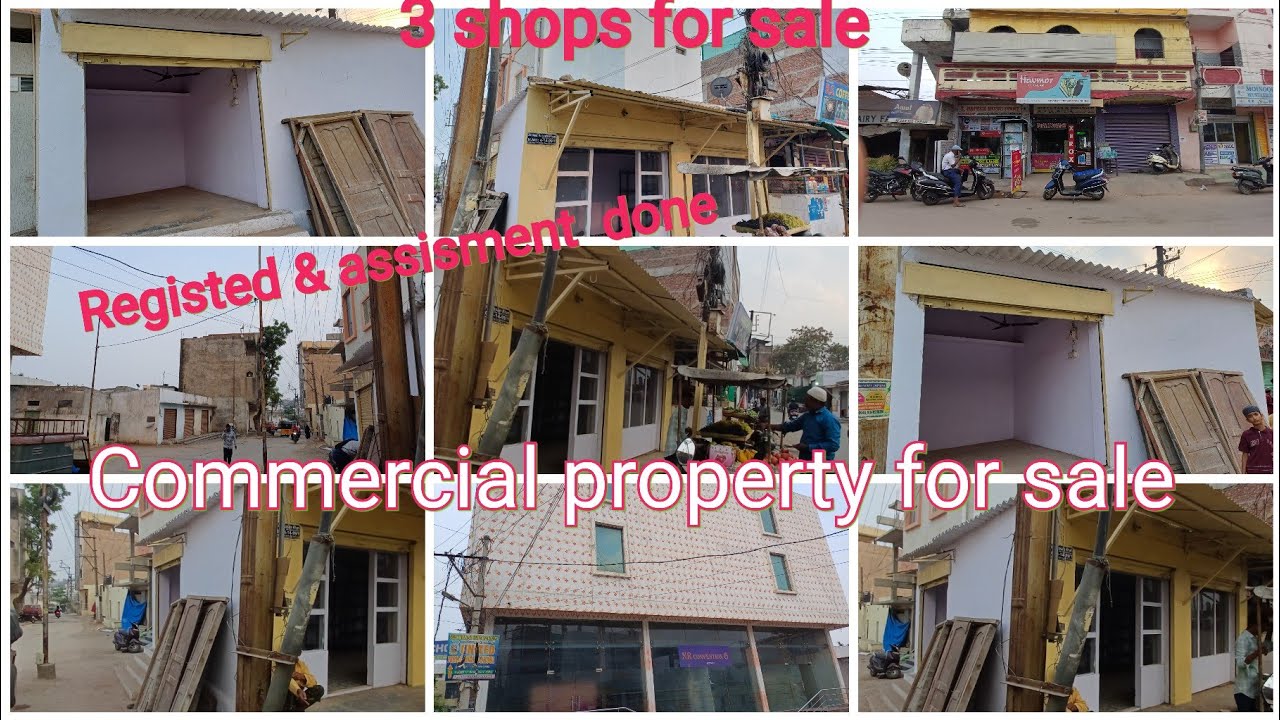 Commercial property  3shop for sale p (8019178295 )&(8639082197) at hassan Nagar  RS 36  LAKHS